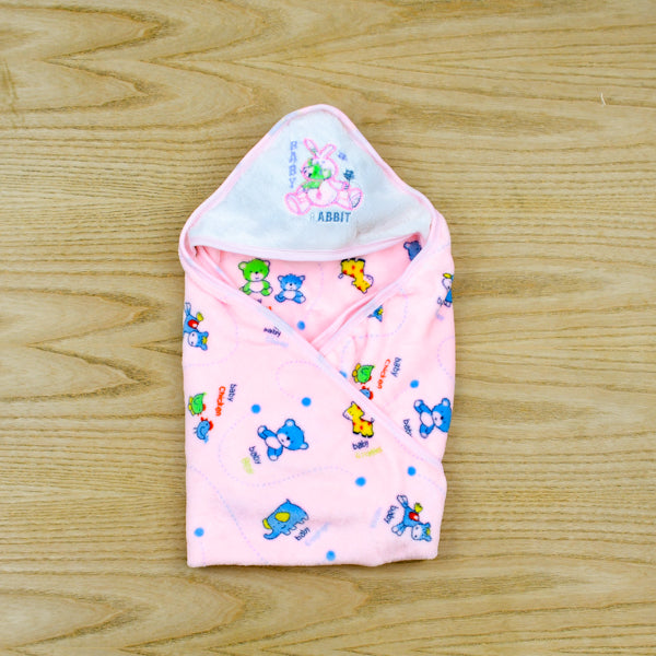 Hooded Little Bear Unisex Baby Flannel Blanket