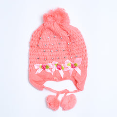 Beads Style Pom Pom Kids Beanie