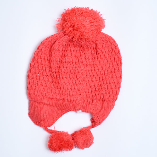 Beads Style Pom Pom Kids Beanie