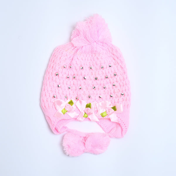 Beads Style Pom Pom Kids Beanie