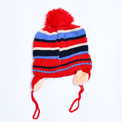 Teddy Bear Pom Pom Kids Beanie