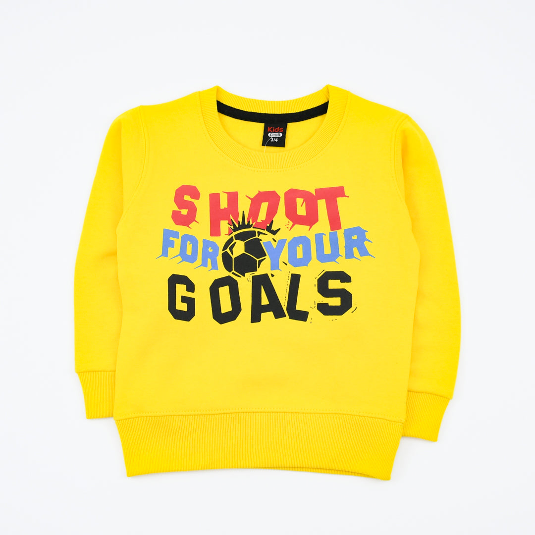 Shoot For Your Goal Boys Winter Sweatshirt