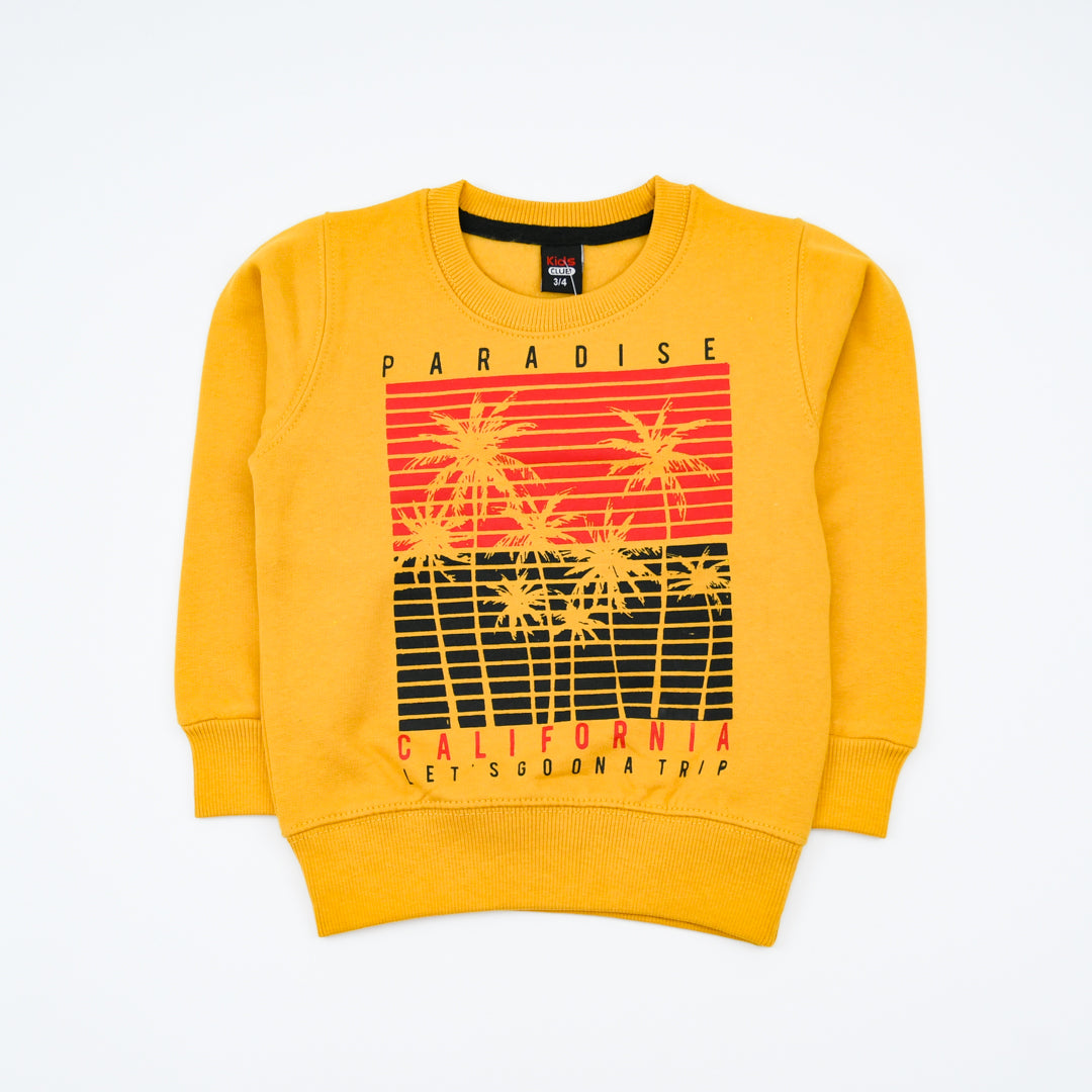 California Lets Go On A Air Trip  Boys Winter Sweatshirt