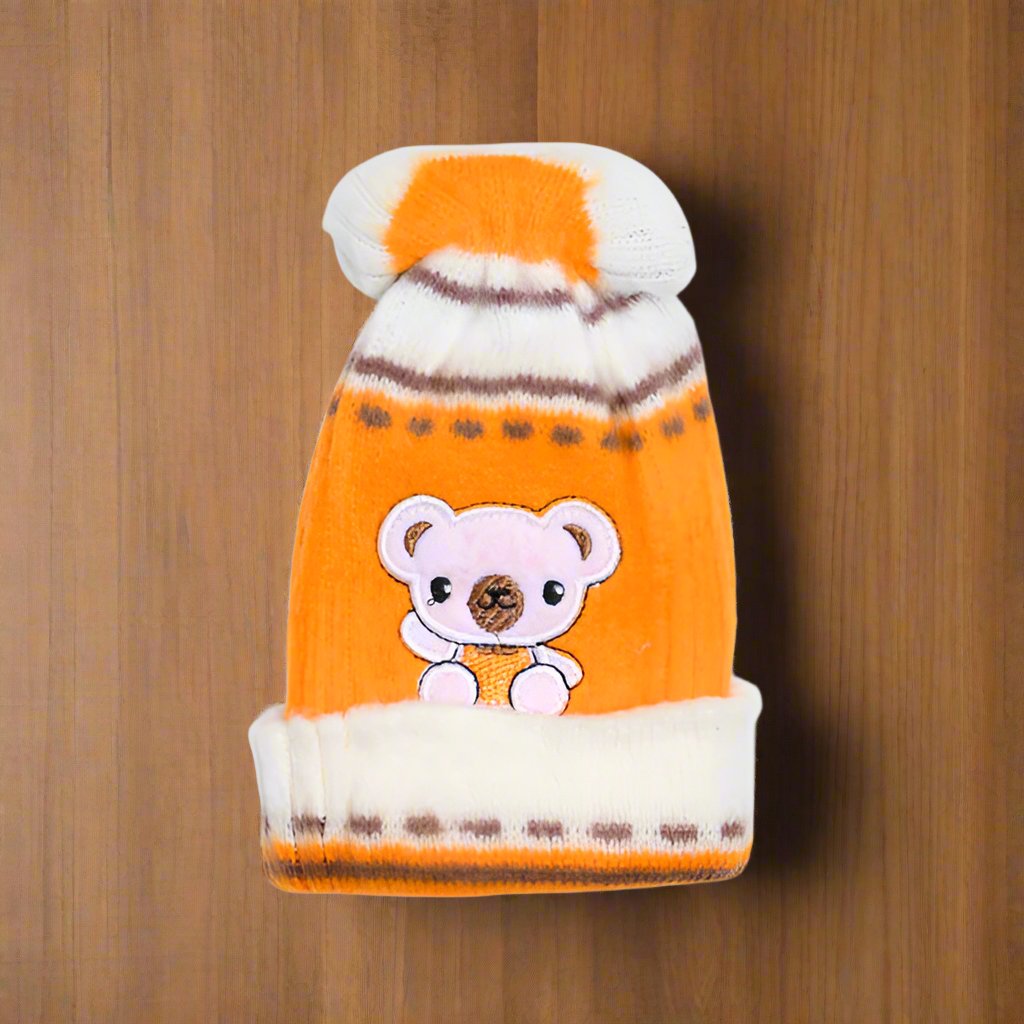 Cute Teddy Bear New Born Baby Cap