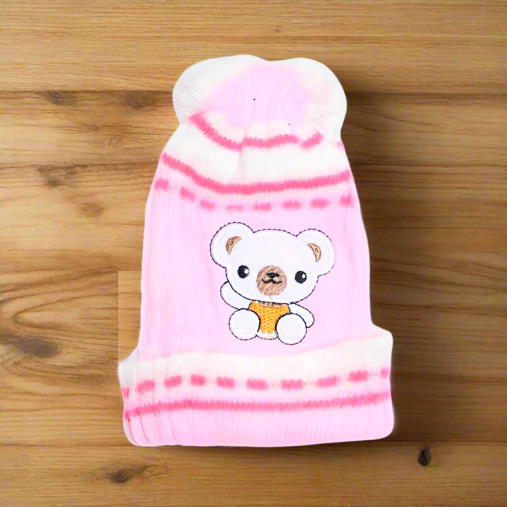 Cute Teddy Bear New Born Baby Cap