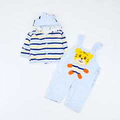 Heavy Quilted Velvet Elephant 2 Piece Baby Boy Baby Girl Dungaree Dress