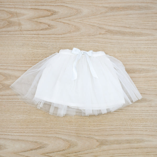 Mesh Ribbon Bow Summer Skirts