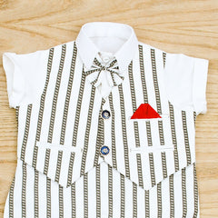 Boys Gentleman Bowtie Formal Romper