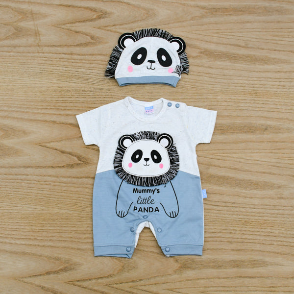 Mummy's Little Panda Baby Boy Romper