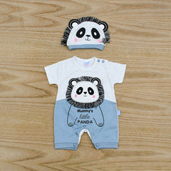 Mummy's Little Panda Baby Boy Romper