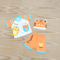 Little Tiger 3 Piece Baby Boys Shorts Shirt Cap Dress