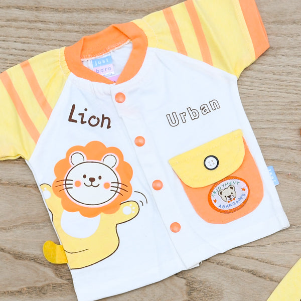Little Lion 3 Piece Baby Boys Shorts Shirt Cap Dress