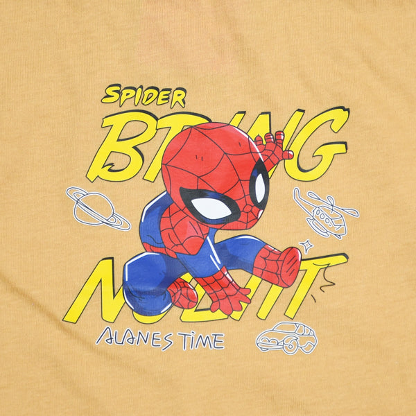 Spiderman Common Daily Use Summer Half Sleeves Boys T-Shirt