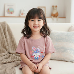 Stellalov Common Daily Use Summer Half Sleeves Girls T-Shirt