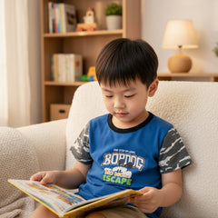 One Step Up Level Common Daily Use Summer Half Sleeves Boys T-Shirt