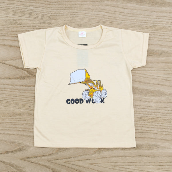 Good Work Common Daily Use Summer Half Sleeves Boys T-Shirt