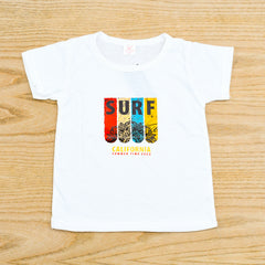 Surf California Common Daily Use Summer Half Sleeves Boys T-Shirt