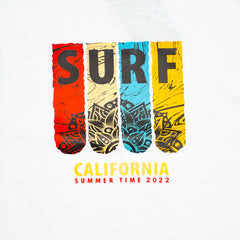 Surf California Common Daily Use Summer Half Sleeves Boys T-Shirt