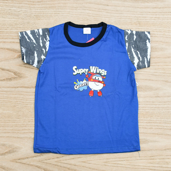 Super Wings Common Daily Use Summer Half Sleeves Boys T-Shirt