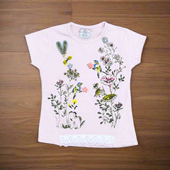 Lovely Forest Outdoor Summer Half Sleeves Girls T-Shirt