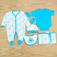 Sea World New Born Baby Boy 7 Pieces Starter Set