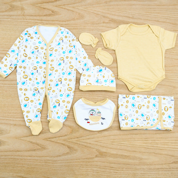 Sea World New Born Baby Boy 7 Pieces Starter Set