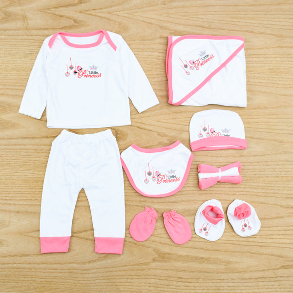 Little Princess New Born Baby Girl 10 Pieces Starter Set