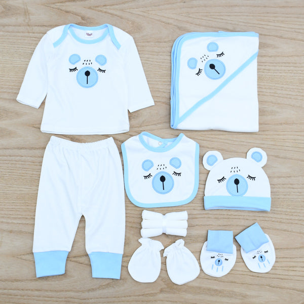 Sleepy Bear New Born Baby Boy Baby Girl 10 Pieces Starter Set