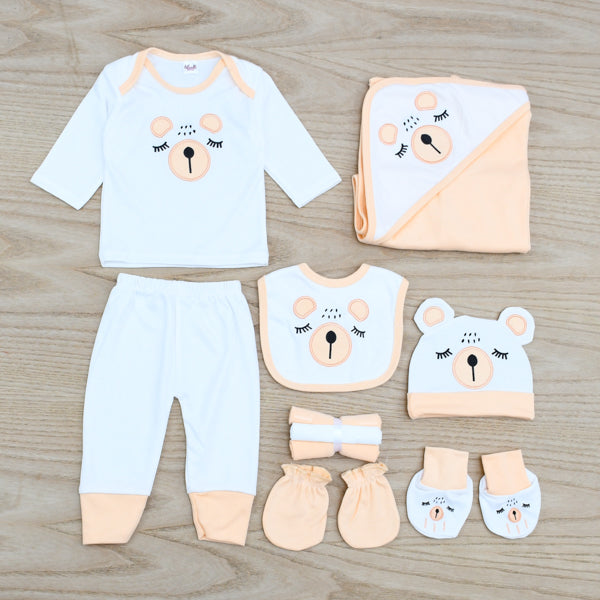 Sleepy Bear New Born Baby Boy Baby Girl 10 Pieces Starter Set