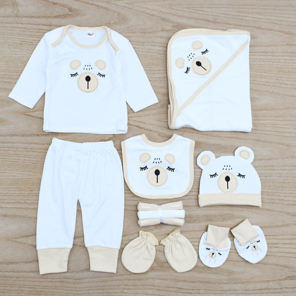 Sleepy Bear New Born Baby Boy Baby Girl 10 Pieces Starter Set