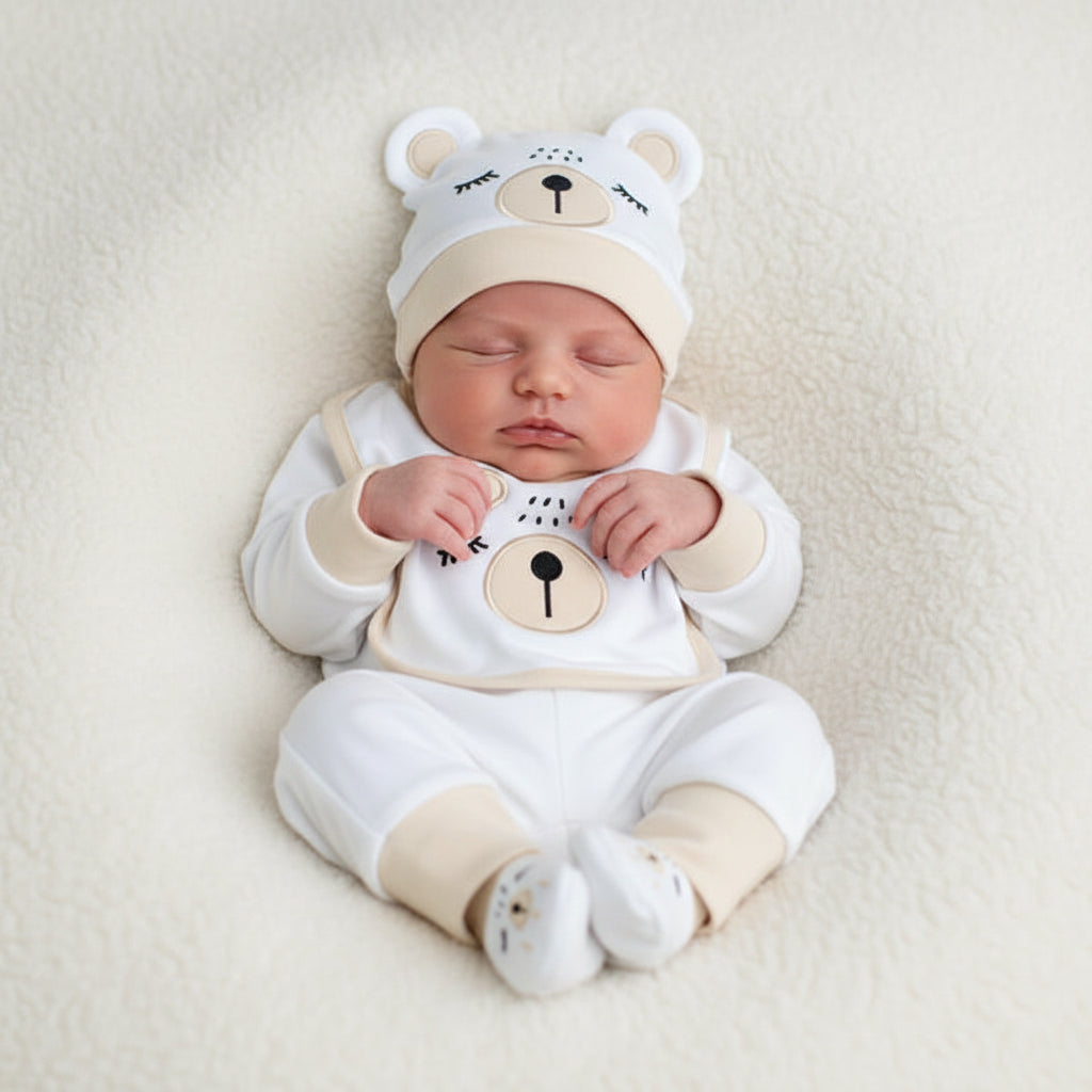 Sleepy Bear New Born Baby Boy Baby Girl 10 Pieces Starter Set