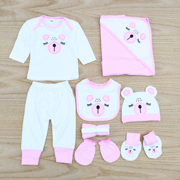 Sleepy Bear New Born Baby Boy Baby Girl 10 Pieces Starter Set