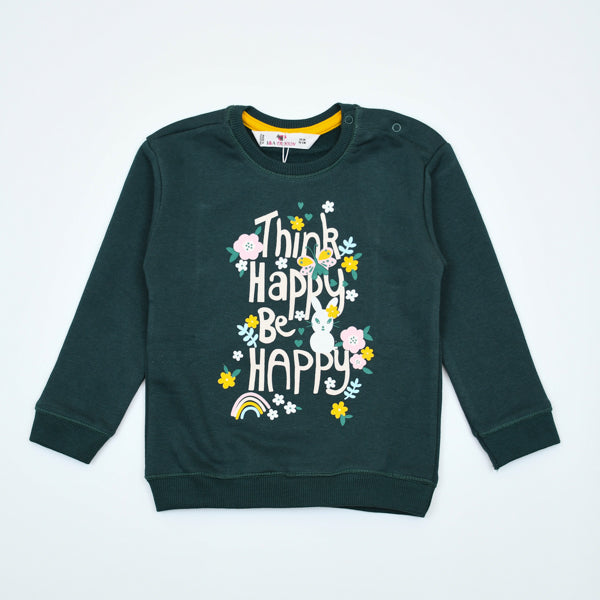 Think Happy Be Happy Girls Sweatshirt