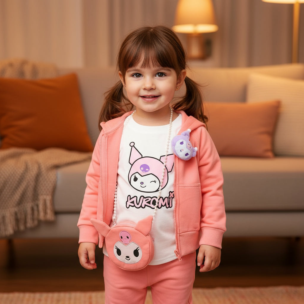 Superior Quality 4 Piece Hooded Winter Dress With Bag