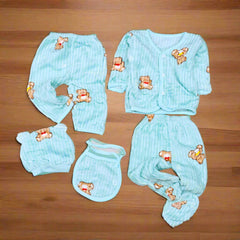 Cute Bear New Born Baby Girl Baby Boy 5 Pieces Bear Starter Set