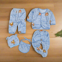 Cute Bear New Born Baby Girl Baby Boy 5 Pieces Bear Starter Set