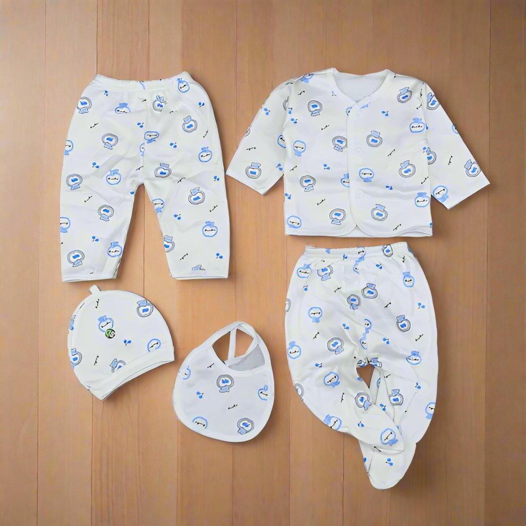 Apple Cherry Baby Boy Baby Girl 5 Piece New Born Winter Starter Set