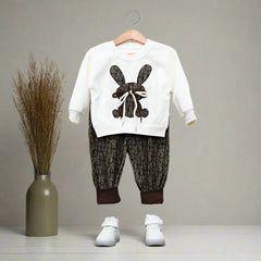 Little Cute Bunny Superior Quality 2 Piece Girl Winter Dress