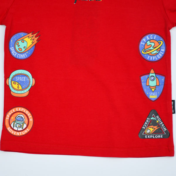 Mission Space Explore Round Neck Half Sleeves Boy T-Shirt