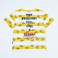 May Everyday Feel Like Sunday Round Neck Boys T-Shirt