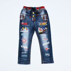 Captain America Jeans Pants with Drawstring