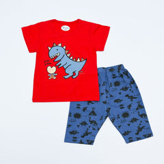 Dinosaur & Mimi Boys T-Shirt and Shorts Set