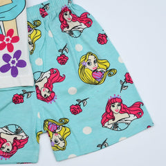 2 Pieces Princesses Girls Shirt Shorts