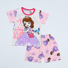 2 Pieces Sofia Girls Shirt Shorts