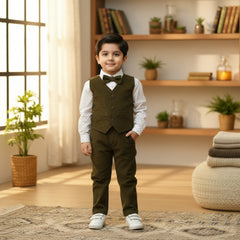 Children's clothing set including a shirt, vest, pants