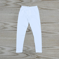 Girls Basic Use Cotton Tights in White Color