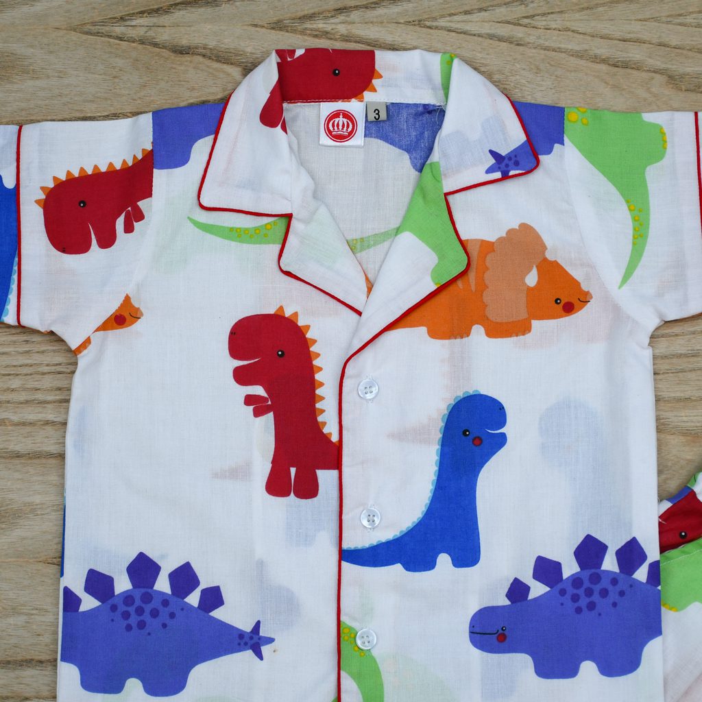 Unisex 2 Piece Dino's World Kids Sleepwear