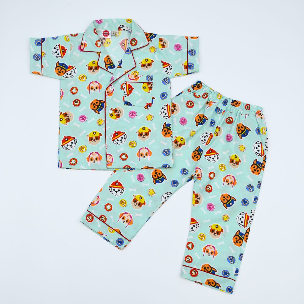 Boys 2 Piece Paw Patrol Pups Kids Sleepwear