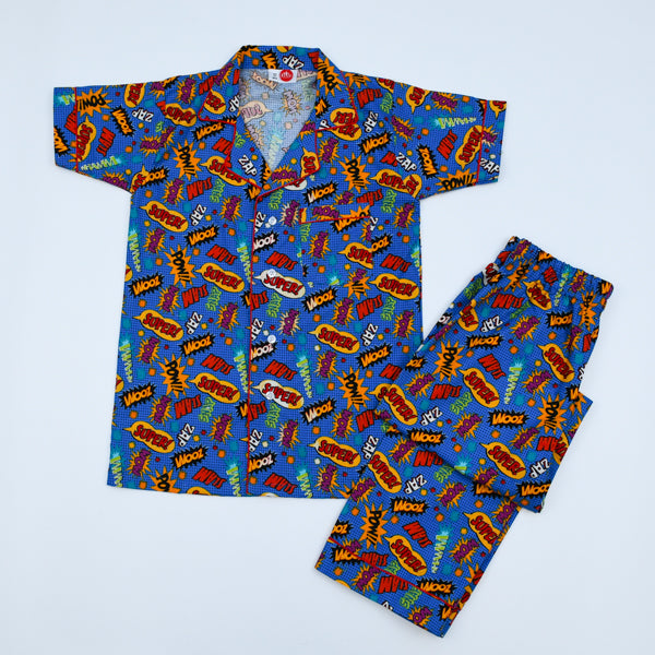 2 Piece Super Power Boys Sleepwear