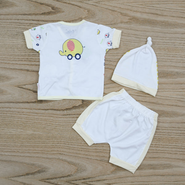 3 Piece Shirt Shorts and Cap Baby Boy Set